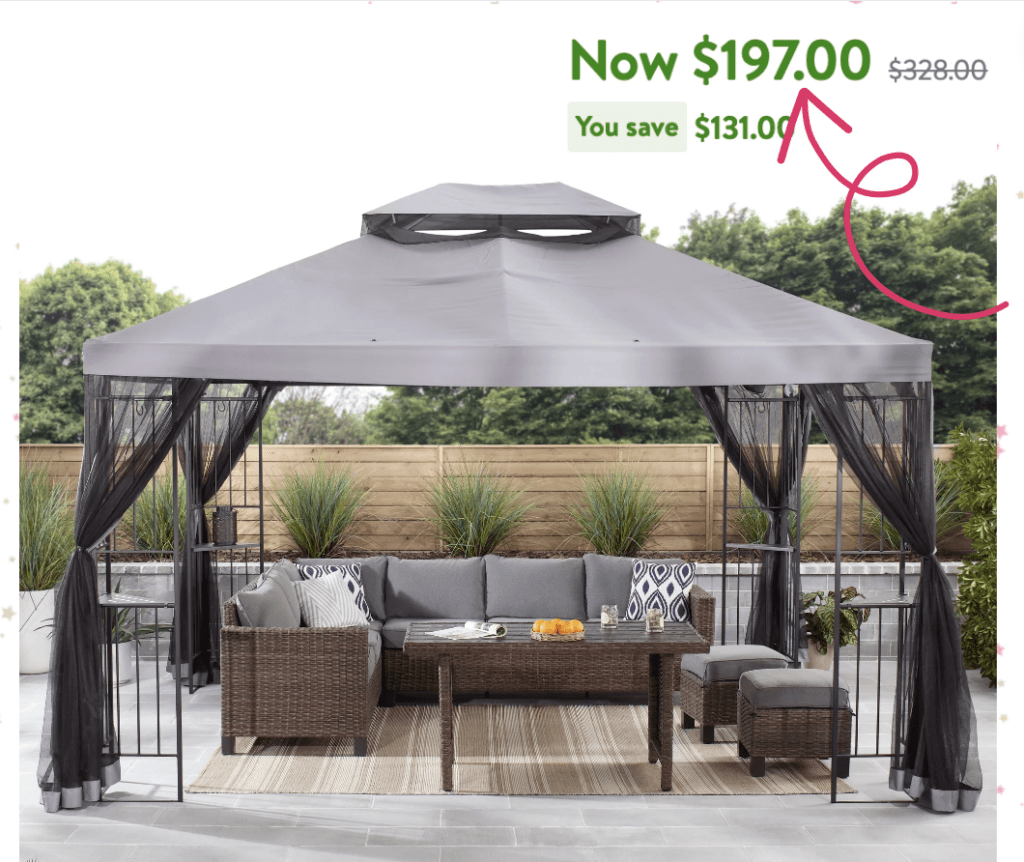 Mainstays Easy Assembly Gazebo!